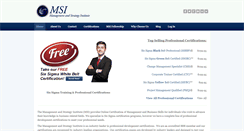 Desktop Screenshot of msicertified.com
